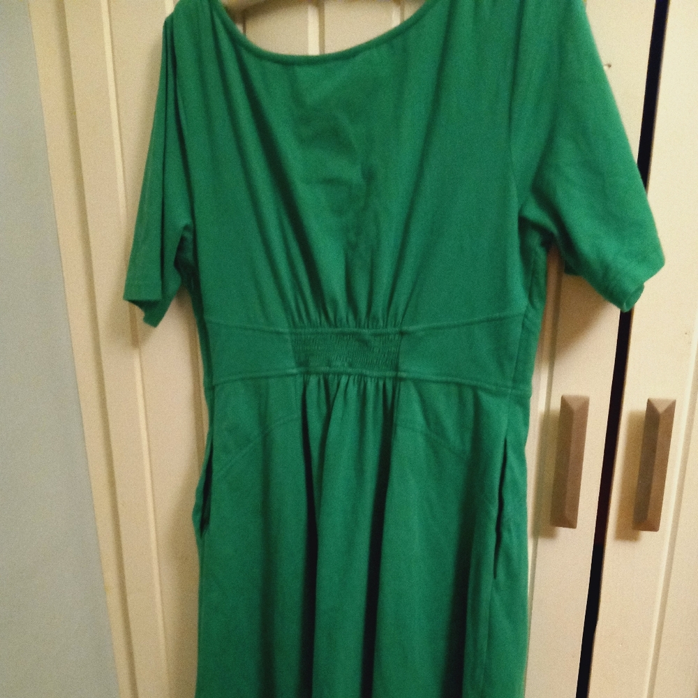 SALE! eShakti curved waist fit and flare dress with POCKETS! - Picture 3 of 14